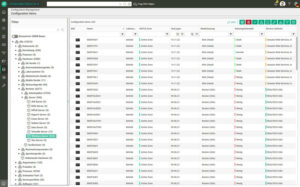 Configuration items in the asset management software
