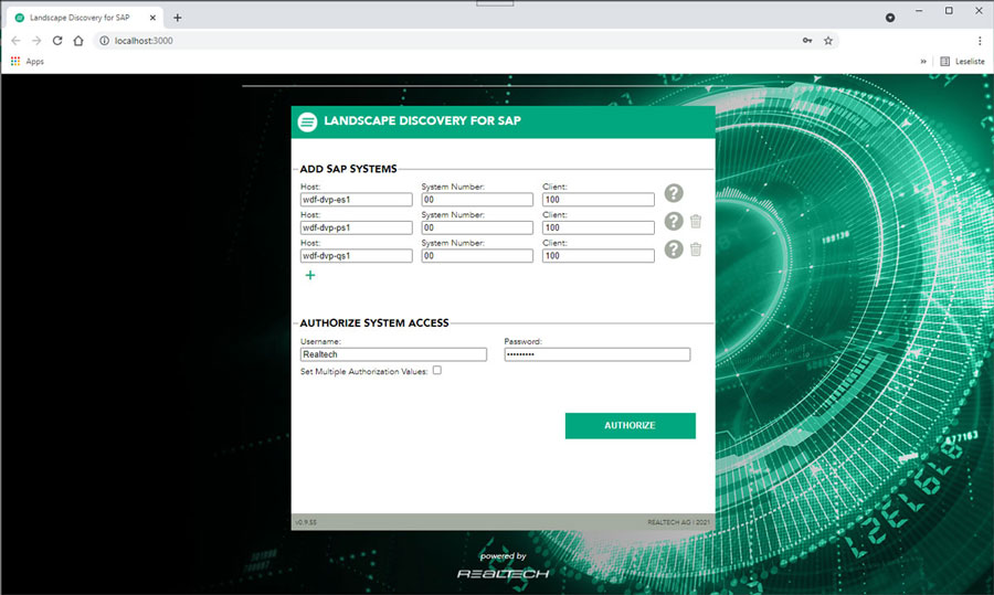 Landscape Discovery for SAP - Set-up